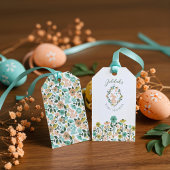 Spring Wildflower Easter Bunny Baby shower Cadeaulabel