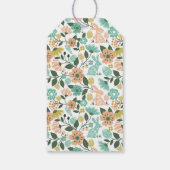 Spring Wildflower Easter Bunny Baby shower Cadeaulabel (Achterkant)