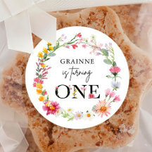 Spring Wildflower Eerste Verjaardagsfeest Classic 