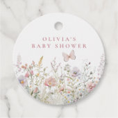 Spring Wildflower Field Baby shower dank u Bedankjes Labels (Voorkant)