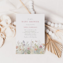 Spring Wildflower Field Baby shower