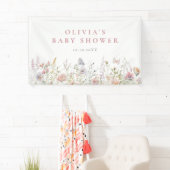 Spring Wildflower Field Baby shower Spandoek (Insitu)
