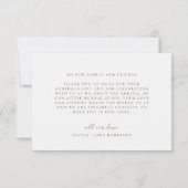 Spring Wildflower Field Vlinder Baby shower Bedankkaart (Achterkant)