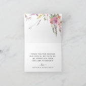 Spring Wildflower Floral Weddenschap Hartelijk dan Aankondiging (Binnen)