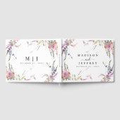 Spring Wildflower Floral Wedding Gastenboek (Volledig)