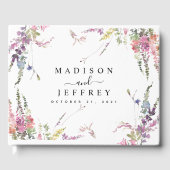 Spring Wildflower Floral Wedding Gastenboek (Voorkant)