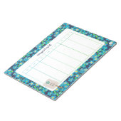 Spring Wildflower Forget Me Not Week in een oogops Notitieblok (Schuin)