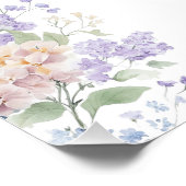 Spring Wildflower Foto 70e verjaardag Welkom Teken Perfect Poster (Hoek)