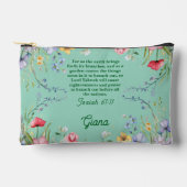 Spring Wildflower Garden Bijbelvers gepersonalisee Etui (Voorkant)