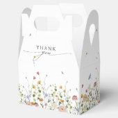 Spring Wildflower Garden Floral Minimalistische br Bedankdoosjes (Geopend)