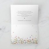 Spring Wildflower Garden Floral Minimalistische br Bedankkaart (Binnen)