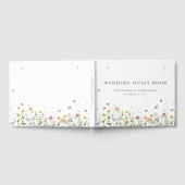 Spring Wildflower Garden Floral Minimalistische br Gastenboek (Volledig)