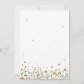 Spring Wildflower Garden Floral Minimalistische br Kaart (Achterkant)