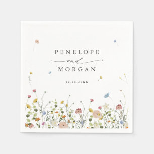 Spring Wildflower Garden Floral Minimalistische br Servet