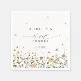 Spring Wildflower Garden Floral Vrijgezellenfeest Servet