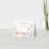 Spring Wildflower Garden | Gepersonaliseerd Bedankkaart (Voorkant)