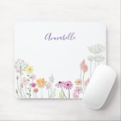 Spring Wildflower Garden | Gepersonaliseerd Muismat (Met muis)