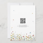 Spring Wildflower Garden Minimalistische Bloemenfo Save The Date (Achterkant)