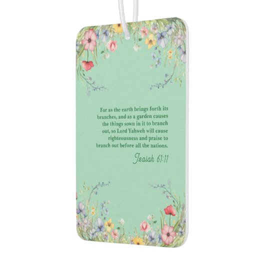 Spring Wildflower Garland Bijbel Luchtverfrisser (Links)