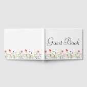 Spring Wildflower Gedekte Guestbook Gastenboek (Volledig)