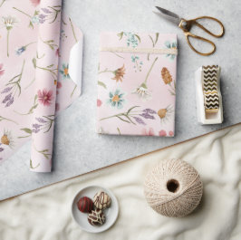 Spring Wildflower Gift Wrap Verpakking Papier