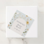 Spring Wildflower | Licht blauw Dank u Bedankjes Labels (In situ)