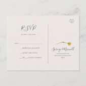 Spring Wildflower | Licht blauw RSVP-Briefkaart Briefkaart (Achterkant)