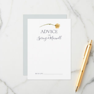 Spring Wildflower Light blue Weddenvice Card Advieskaart