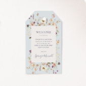 Spring Wildflower | Light Blue Wedding Welcome Cadeaulabel