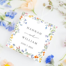 Spring Wildflower Lijst Garden Wedding Bedankjes Labels