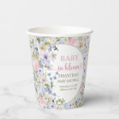 Spring Wildflower Meadow Garden Baby shower Papieren Bekers (Achterkant)