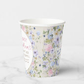 Spring Wildflower Meadow Garden Baby shower Papieren Bekers (Rechts)