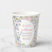 Spring Wildflower Meadow Garden Baby shower Papieren Bekers (Voorkant)