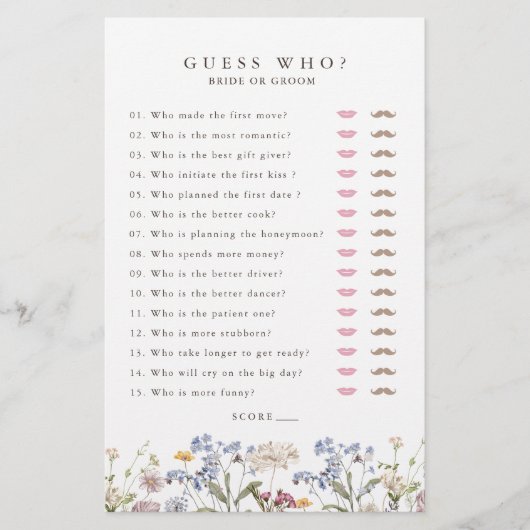 Spring Wildflower Meadow Garden Vrijgezellenfeest  (Voorkant)