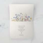 Spring Wildflower Meadow Garden Vrijgezellenfeest Bedankkaart (Binnen)