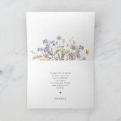 Spring Wildflower Meadow Garden Vrijgezellenfeest Bedankkaart (Binnen)