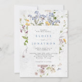 Spring Wildflower Meadow Garden Wedding I Kaart (Voorkant)