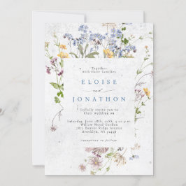  Spring Wildflower Meadow Garden Wedding I Kaart