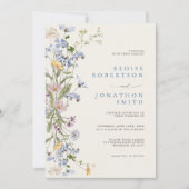 Spring Wildflower Meadow Garden Wedding Kaart (Voorkant)