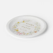 Spring Wildflower Meadow Garden Wedding Papieren Bordje (Gekanteld)