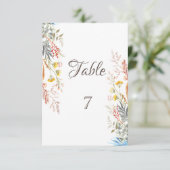 Spring Wildflower Meadow Gedroogd Kaart (Staand voorkant)