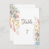 Spring Wildflower Meadow Gedroogd Kaart (Voorkant / Achterkant)