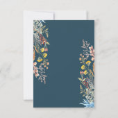 Spring Wildflower Meadow Gedroogde ontvangst Kaart (Achterkant)