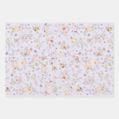 Spring Wildflower Meadow Sprookje Bloementuin Inpakpapier Vel (Voorkant 3)