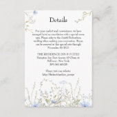 Spring Wildflower Meadow stoffige blauwe details k Informatiekaartje (Voorkant)