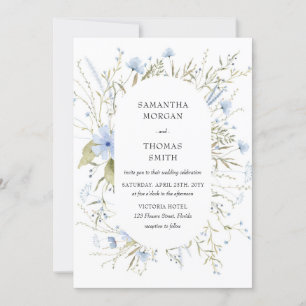 Spring Wildflower Meadow stoffige blauwe salie Kaart