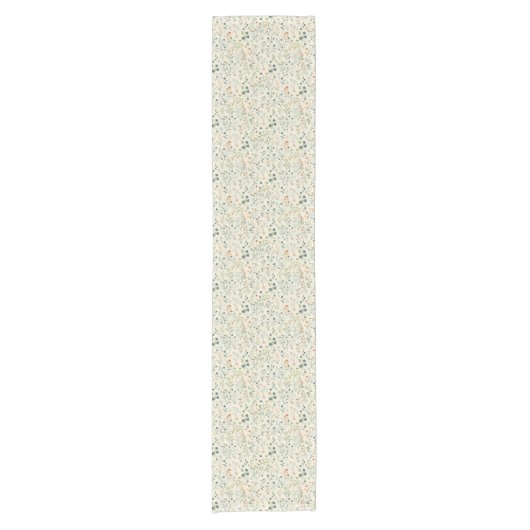 Spring Wildflower Meadow Table Runner Korte Tafelloper (Voorkant)