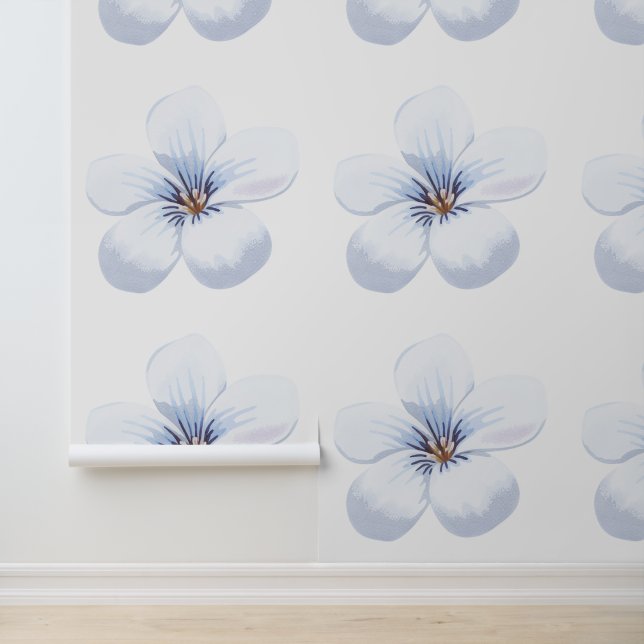 Spring Wildflower Meadow Textured Wallcovering Behang (Applicatie)