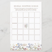 Spring Wildflower Meadow Vrijgezellenfeest Bingo (Voorkant)