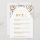 Spring Wildflower Meadow Vrijgezellenfeest Game Ka Kaart (Voorkant)